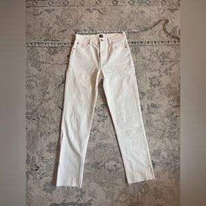 GAP Straight Leg Jeans - Off White